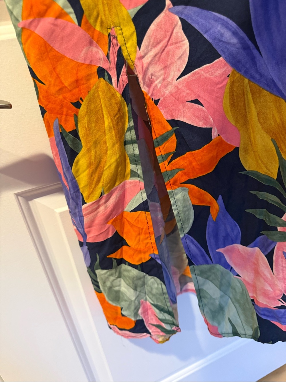 Vibrant Multi-Color Floral Maxi Skirt - Picture 8 of 14